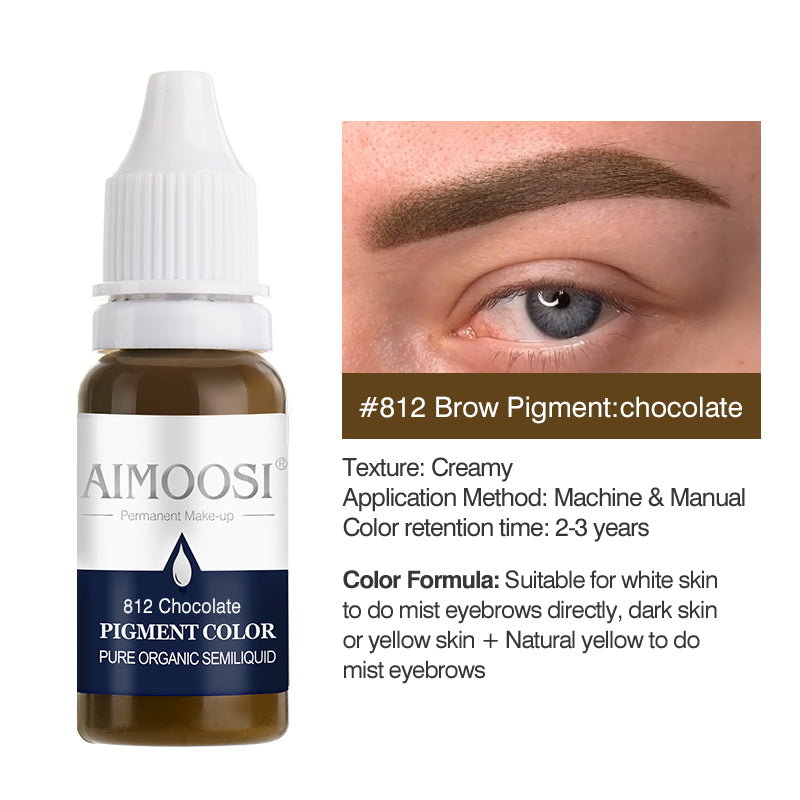Aimoosi Eyebrow tattoo permanent makeup pigments microblading pure eye pigment ink color 15ml/bottle beauty makeup cosmetic