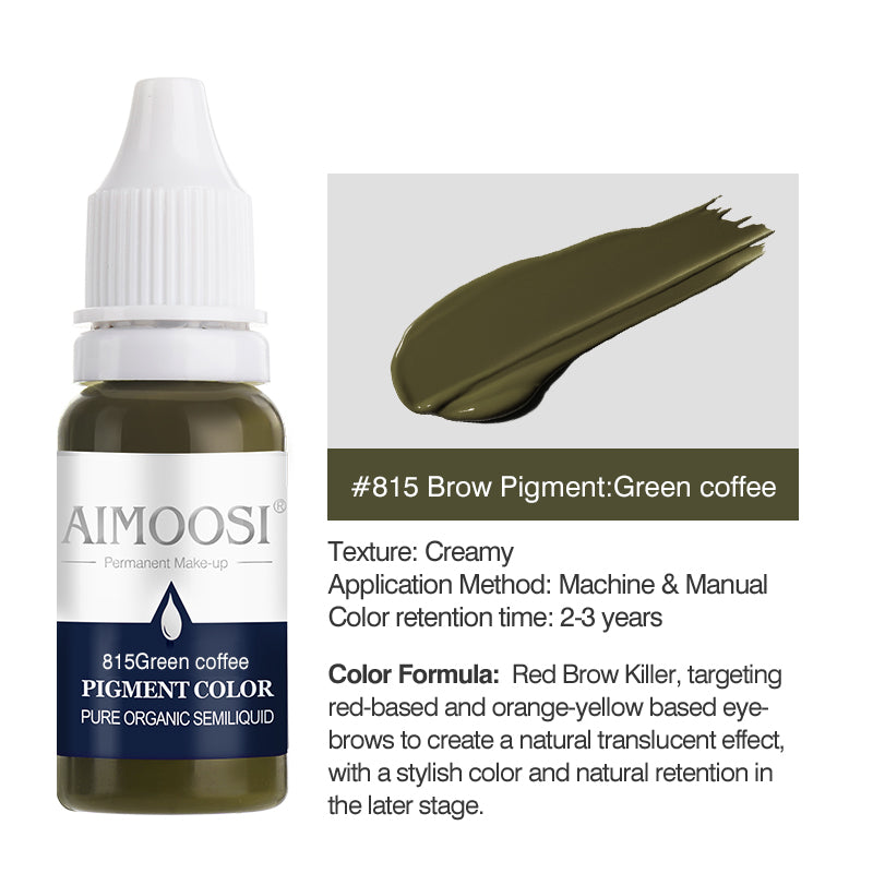 Aimoosi Eyebrow tattoo permanent makeup pigments microblading pure eye pigment ink color 15ml/bottle beauty makeup cosmetic