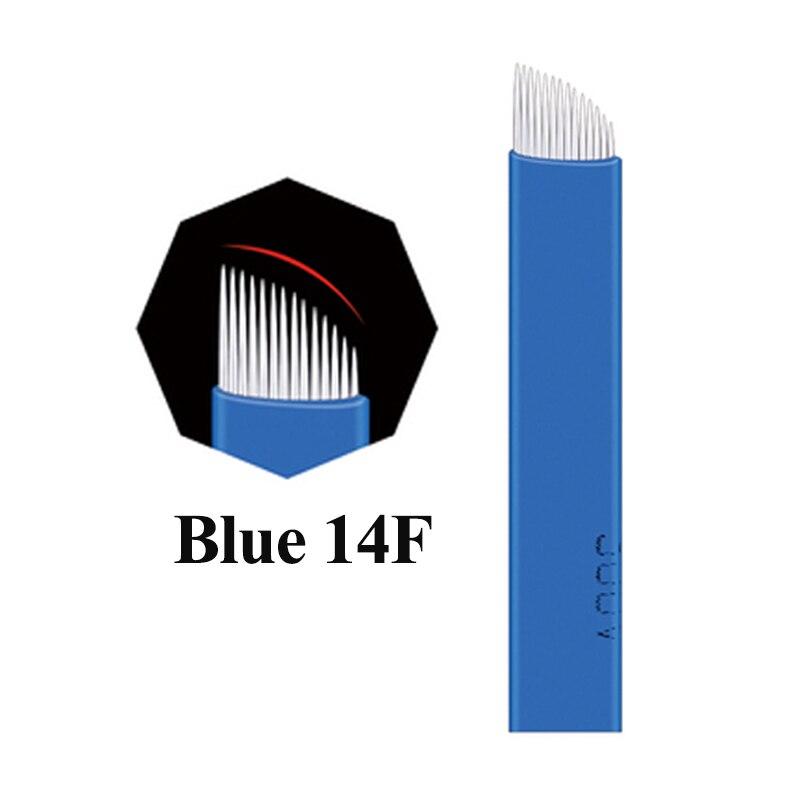 50PCS Microblading Eyebrow Tattoo Needle Microblading Blades for 3D Eyebrow Embroidery Muanul pen permanent makeup tattoo blades
