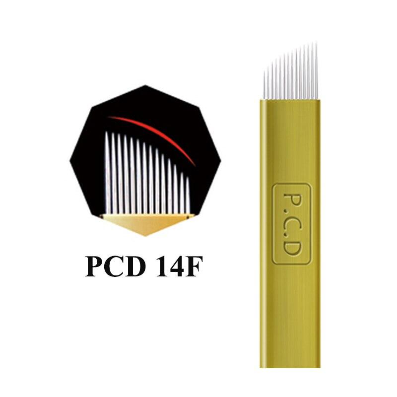 50PCS Microblading Eyebrow Tattoo Needle Microblading Blades for 3D Eyebrow Embroidery Muanul pen permanent makeup tattoo blades
