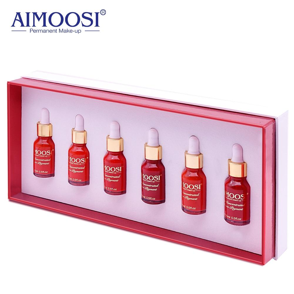 AIMOOSI Top Concentrated  Lip Micro-pigment for Permanent makeup tattoo Lip Microblading pigment Combination 18 color tattoo ink