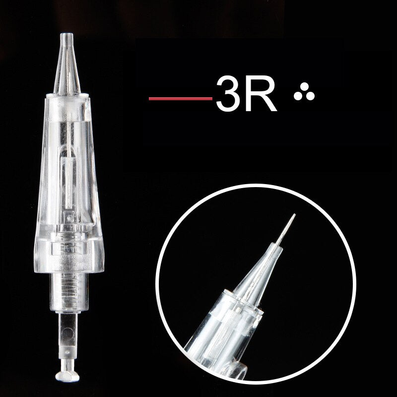 20pcs Disposable Permanent Makeup Cartridge Needles Bayonet Tattoo Derma Pen for permanent makeup Auto Micro tattoo nano needle