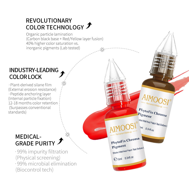 AIMOOSI Tattoo Embroidery Color Material German Imported Raw SGS Qualified Retention Plump Matte Eyebrow Cream Mist Lip Mat