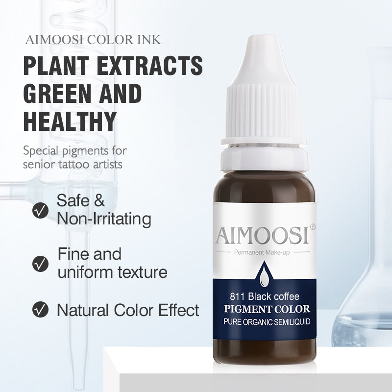 Aimoosi Eyebrow tattoo permanent makeup pigments microblading pure eye pigment ink color 15ml/bottle beauty makeup cosmetic