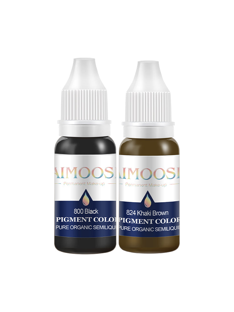 Aimoosi Eyebrow tattoo permanent makeup pigments microblading pure eye pigment ink color 15ml/bottle beauty makeup cosmetic