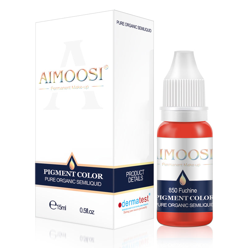 Aimoosi Lip tattoo semi-permanent makeup lip ink Nano pure organic microblading pigment lip tattoo ink color