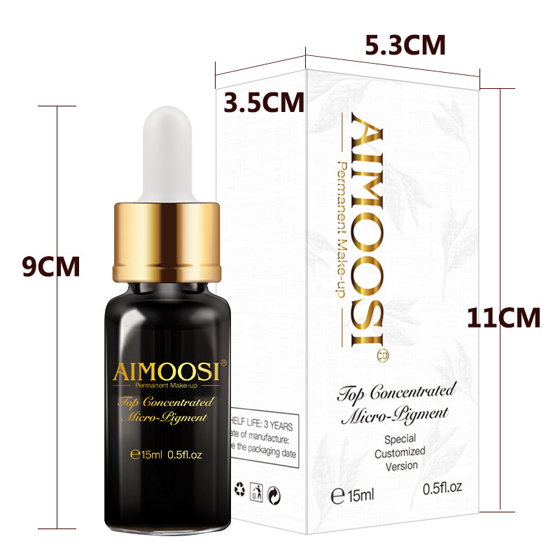 New-Top Micro pigment for Permanent makeup tattoo Eyebrow&Lips&Eyeliner microblading pigment 18 colors tattoo ink Free shipping