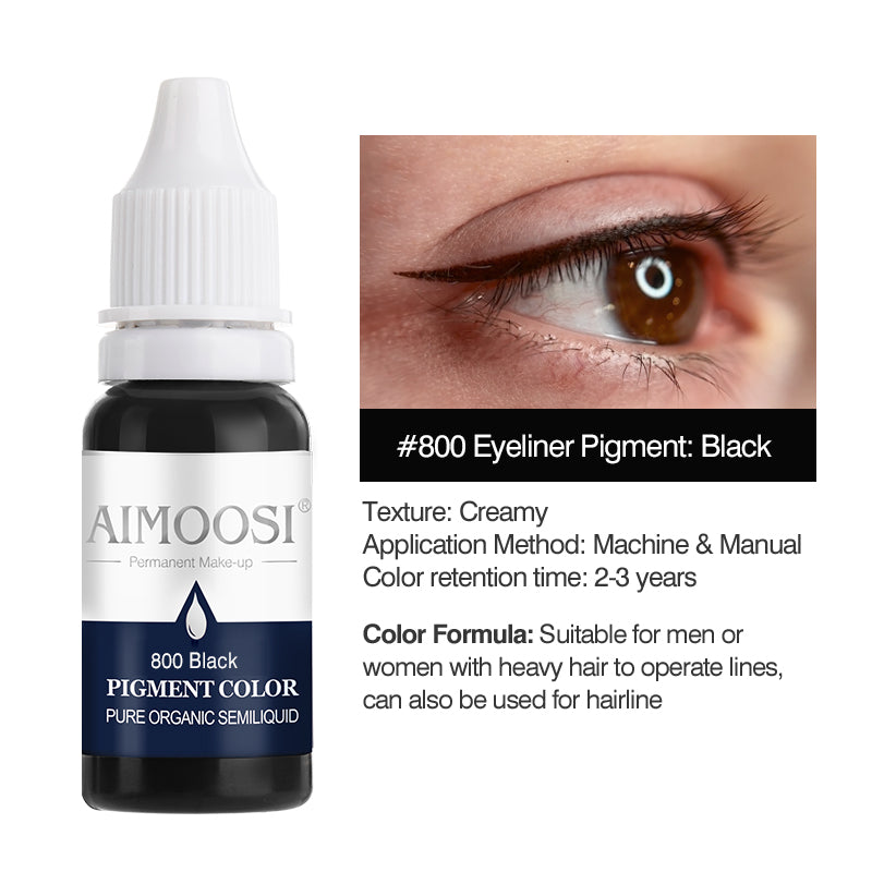 Aimoosi Eyebrow tattoo permanent makeup pigments microblading pure eye pigment ink color 15ml/bottle beauty makeup cosmetic