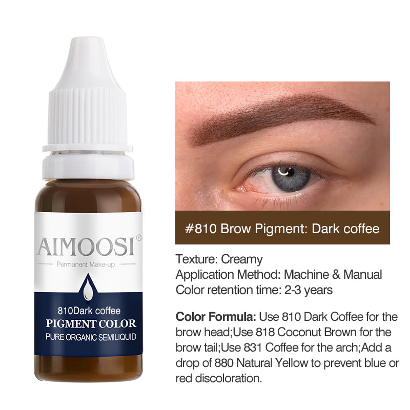 Aimoosi Eyebrow tattoo permanent makeup pigments microblading pure eye pigment ink color 15ml/bottle beauty makeup cosmetic