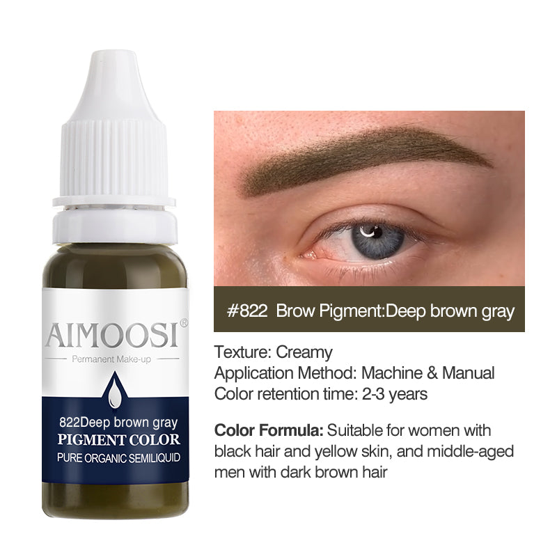 Aimoosi Eyebrow tattoo permanent makeup pigments microblading pure eye pigment ink color 15ml/bottle beauty makeup cosmetic