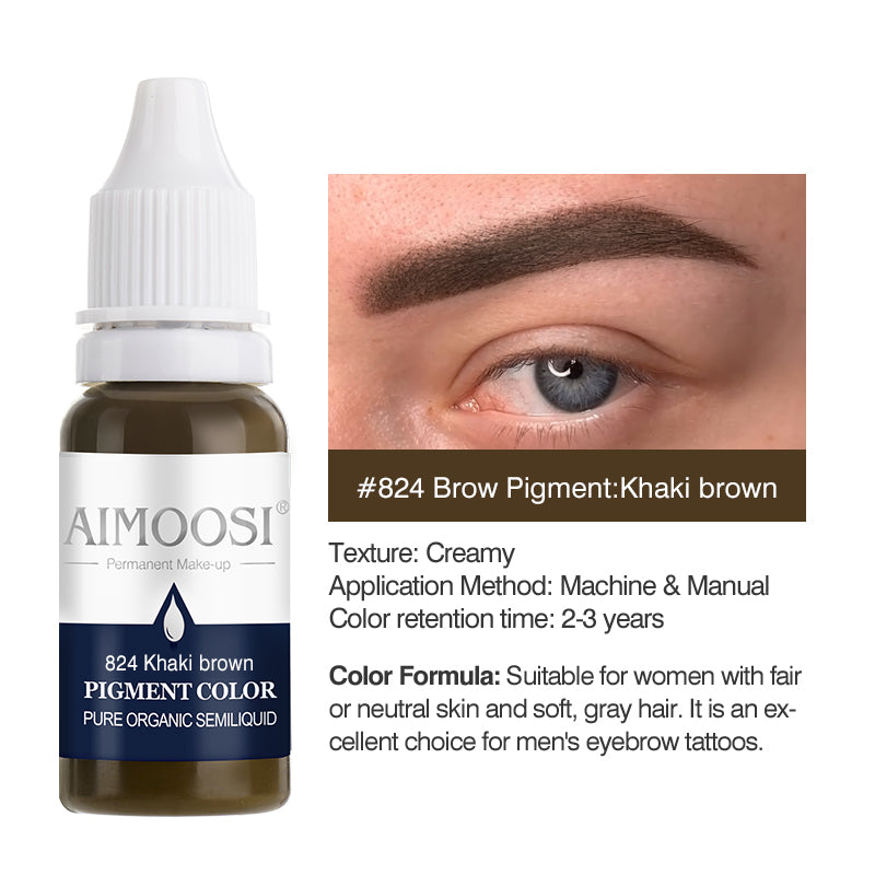 Aimoosi Eyebrow tattoo permanent makeup pigments microblading pure eye pigment ink color 15ml/bottle beauty makeup cosmetic