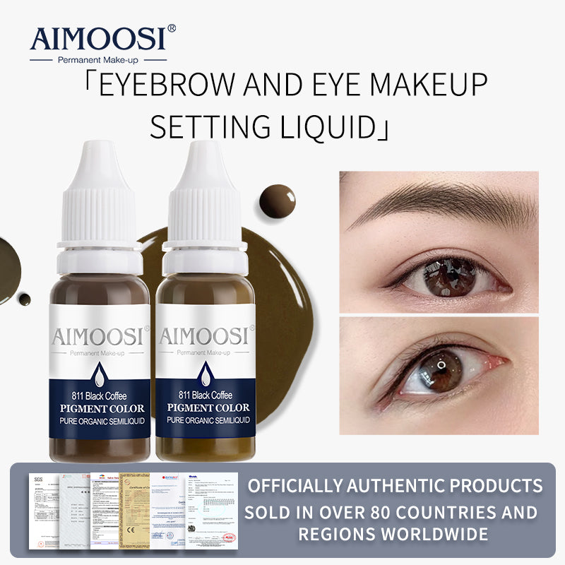 8 pcs Aimoosi Mirco Semi permanent Makeup Pigment For Mircoblading munsu Eyebrow&eyeliner&Lip Beauty Makeup Tattoo Ink 28 colors