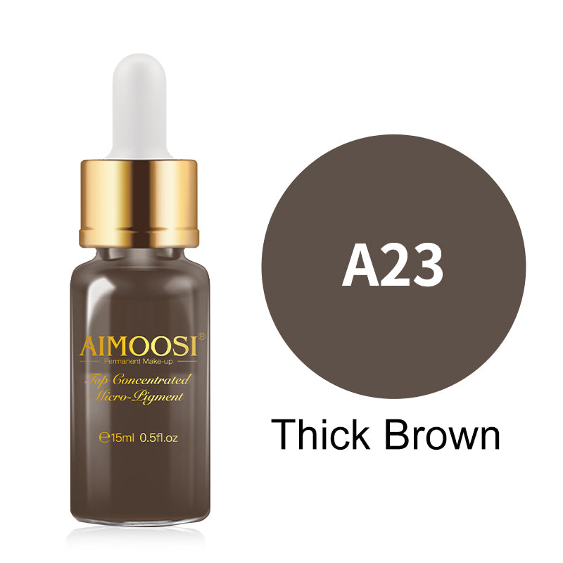 New-Top Micro pigment for Permanent makeup tattoo Eyebrow&Lips&Eyeliner microblading pigment 18 colors tattoo ink Free shipping