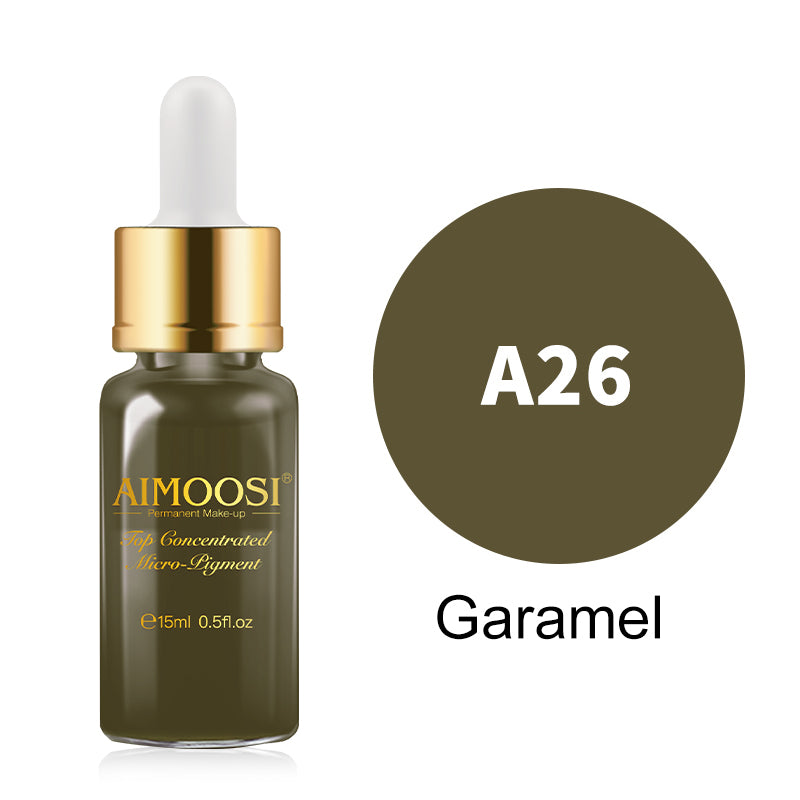 New-Top Micro pigment for Permanent makeup tattoo Eyebrow&Lips&Eyeliner microblading pigment 18 colors tattoo ink Free shipping