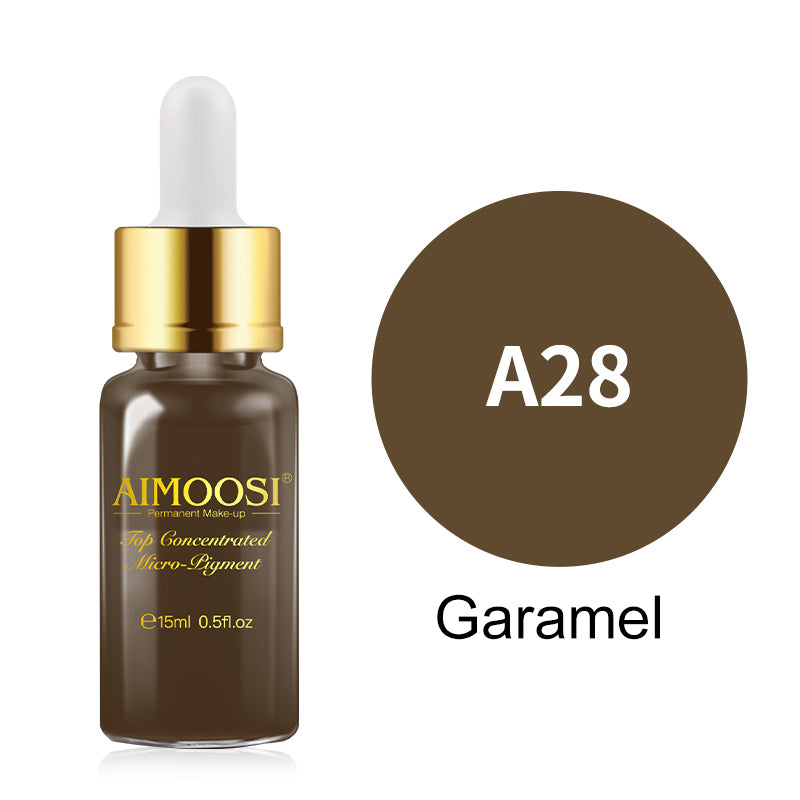 New-Top Micro pigment for Permanent makeup tattoo Eyebrow&Lips&Eyeliner microblading pigment 18 colors tattoo ink Free shipping