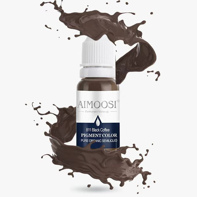 Aimoosi Eyebrow tattoo permanent makeup pigments microblading pure eye pigment ink color 15ml/bottle beauty makeup cosmetic