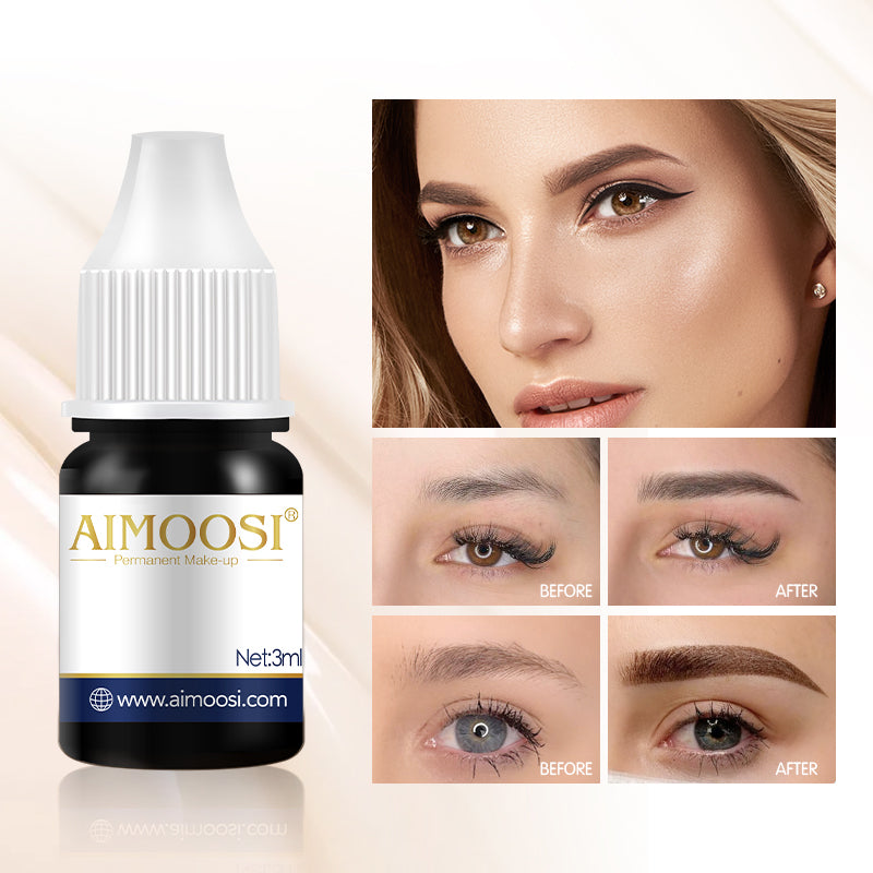 AIMOOSI sample 3ml 6 colors semi permanent makeup microblading pigment eyebrow eyeliner pigment pmu tattoo ink