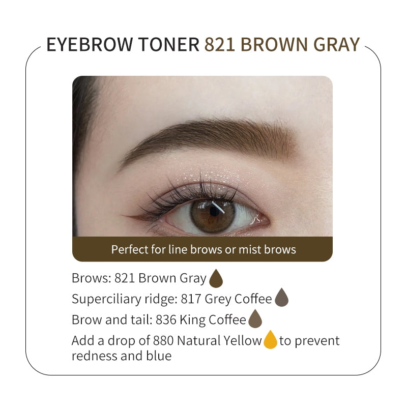 Aimoosi Permanent Makeup up Color Pigment Microblading PurePigment Liquid Organic  Tattoo Eyebrow Ink SGS Certified 半永久色料 纯植物 易上色 雾眉纹眉纹唇色