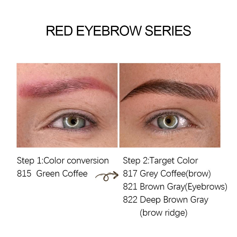 Aimoosi Permanent Makeup up Color Pigment Microblading PurePigment Liquid Organic  Tattoo Eyebrow Ink SGS Certified 半永久色料 纯植物 易上色 雾眉纹眉纹唇色