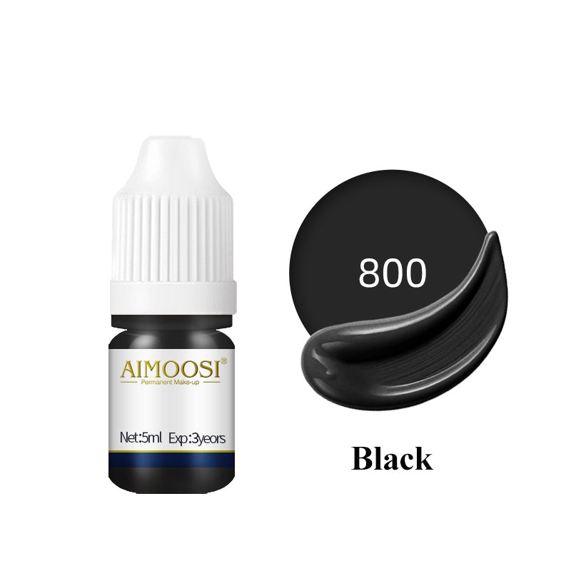 Aimoosi Permanent Makeup up Color Pigment Microblading PurePigment Liquid Organic  Tattoo Eyebrow Ink SGS Certified 半永久色料 纯植物 易上色 雾眉纹眉纹唇色