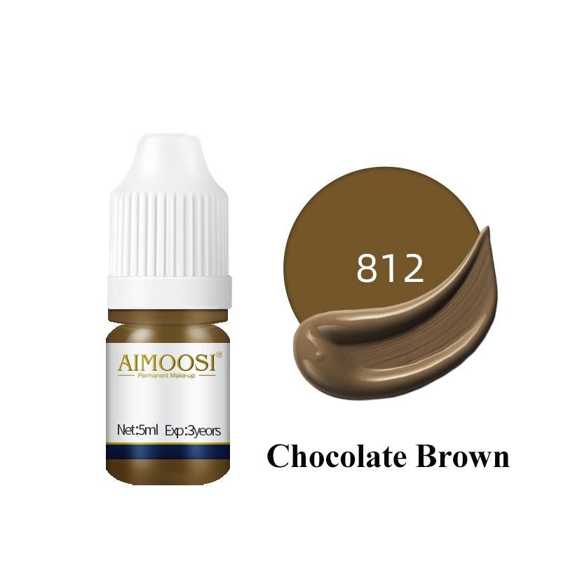 Aimoosi Permanent Makeup up Color Pigment Microblading PurePigment Liquid Organic  Tattoo Eyebrow Ink SGS Certified 半永久色料 纯植物 易上色 雾眉纹眉纹唇色
