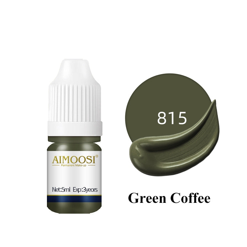 Aimoosi Permanent Makeup up Color Pigment Microblading PurePigment Liquid Organic  Tattoo Eyebrow Ink SGS Certified 半永久色料 纯植物 易上色 雾眉纹眉纹唇色