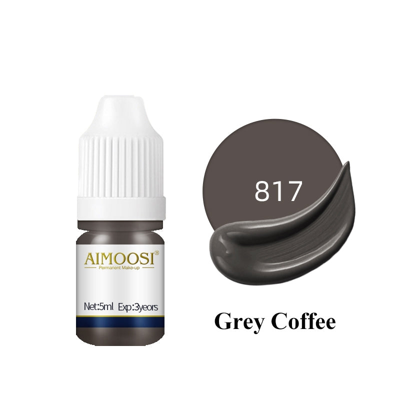 Aimoosi Permanent Makeup up Color Pigment Microblading PurePigment Liquid Organic  Tattoo Eyebrow Ink SGS Certified 半永久色料 纯植物 易上色 雾眉纹眉纹唇色