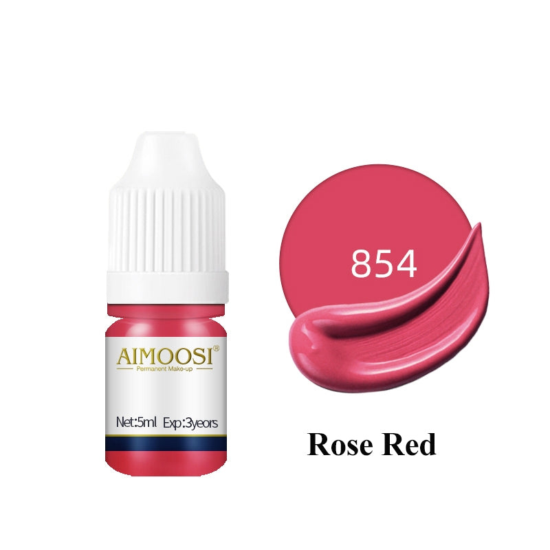 Aimoosi Permanent Makeup up Color Pigment Microblading PurePigment Liquid Organic  Tattoo Eyebrow Ink SGS Certified 半永久色料 纯植物 易上色 雾眉纹眉纹唇色