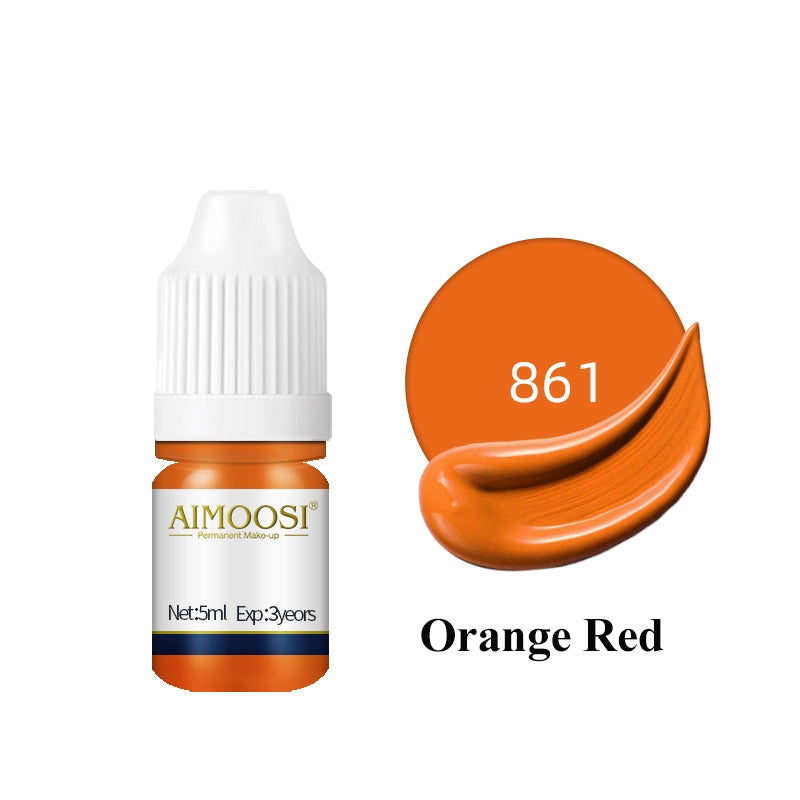 Aimoosi Permanent Makeup up Color Pigment Microblading PurePigment Liquid Organic  Tattoo Eyebrow Ink SGS Certified 半永久色料 纯植物 易上色 雾眉纹眉纹唇色