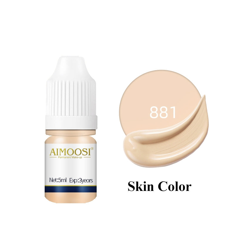 Aimoosi Permanent Makeup up Color Pigment Microblading PurePigment Liquid Organic  Tattoo Eyebrow Ink SGS Certified 半永久色料 纯植物 易上色 雾眉纹眉纹唇色
