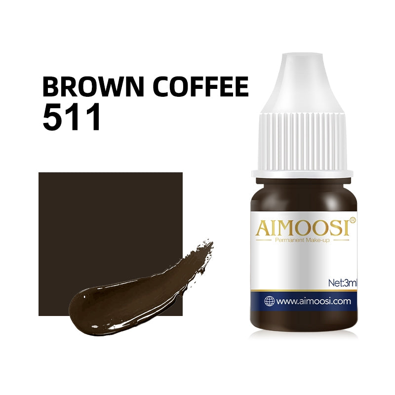 AIMOOSI sample 3ml 6 colors semi permanent makeup microblading pigment eyebrow eyeliner pigment pmu tattoo ink