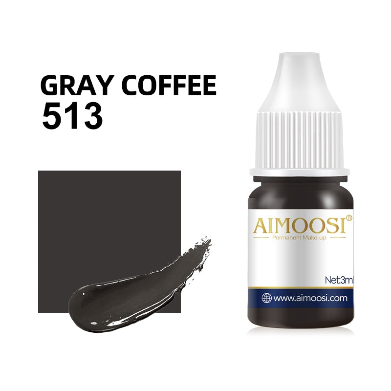 AIMOOSI sample 3ml 6 colors semi permanent makeup microblading pigment eyebrow eyeliner pigment pmu tattoo ink