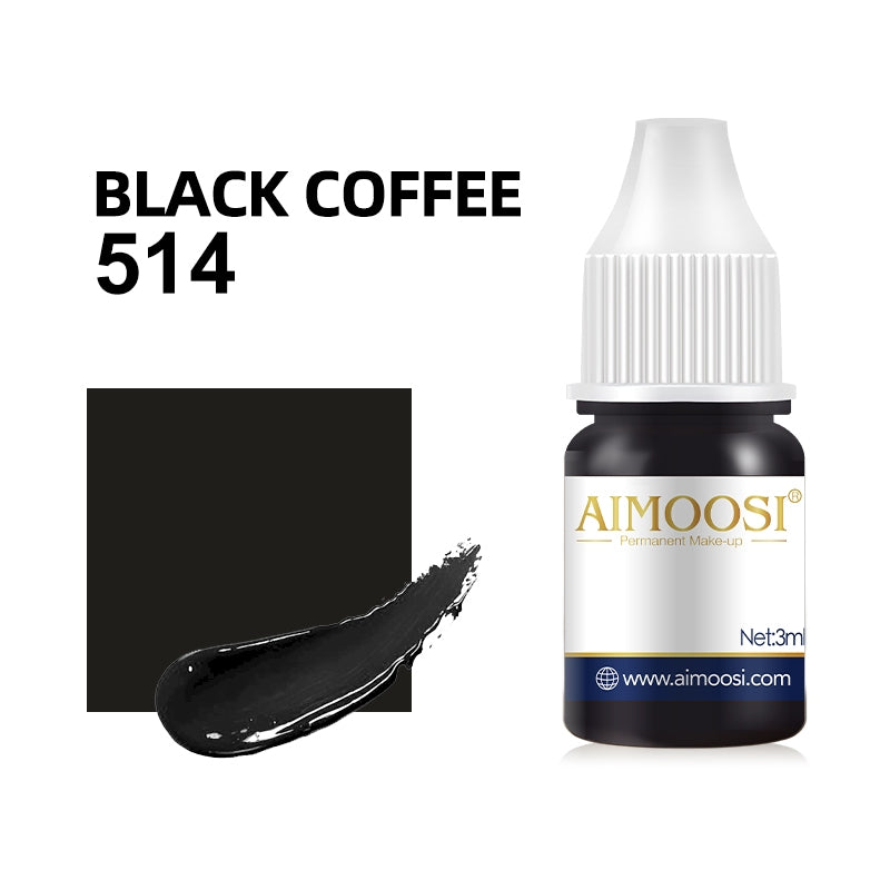 AIMOOSI sample 3ml 6 colors semi permanent makeup microblading pigment eyebrow eyeliner pigment pmu tattoo ink