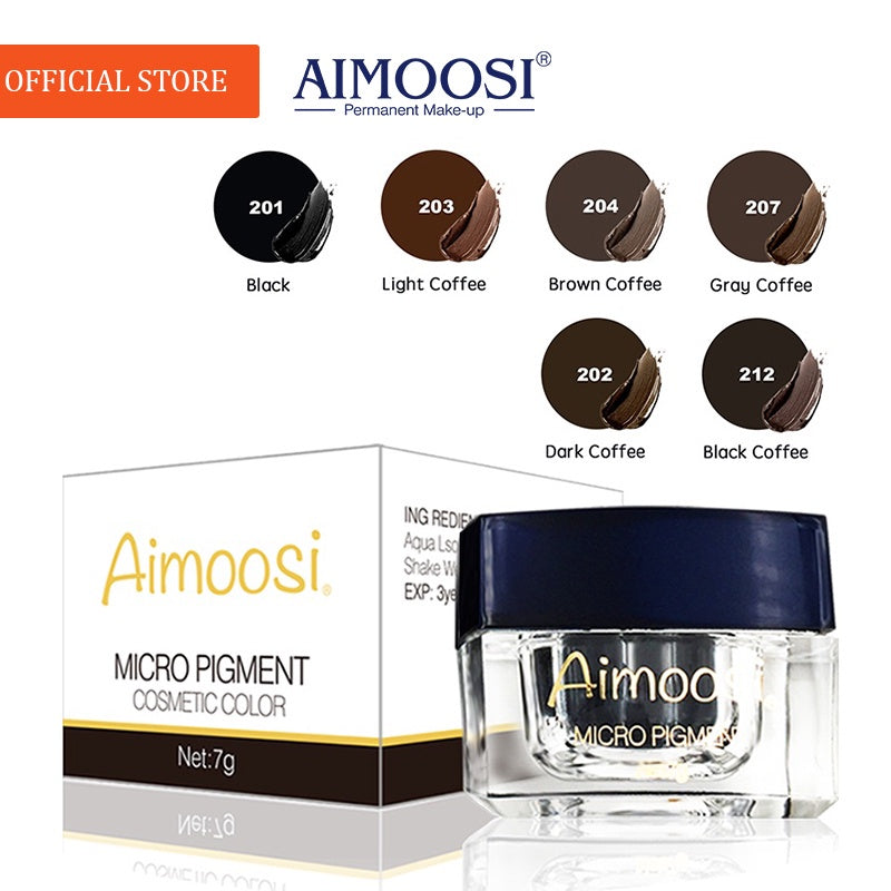 AIMOOSI Paste Eyebrow Pigment Pure Natural Plant Tattoo Ink Microblading Nano Paste for Eyebrow Permanent Makeup