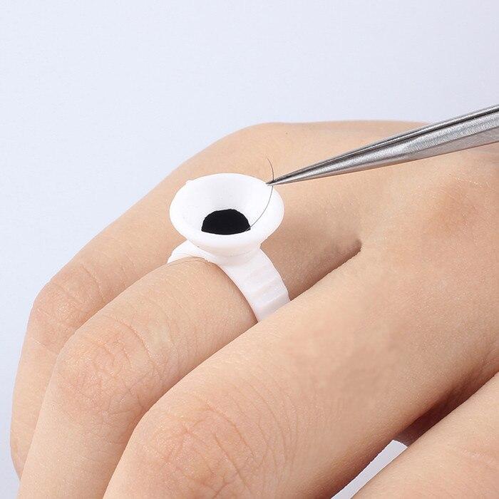 100 Plastic Tattoo Ink Ring Cup Holder Eyebrow Lips Small Medium Large Permanent Makeup Tattoo Pigment Containers Accessories