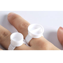 Carica l&#39;immagine nel visualizzatore di Gallery, 100 Plastic Tattoo Ink Ring Cup Holder Eyebrow Lips Small Medium Large Permanent Makeup Tattoo Pigment Containers Accessories
