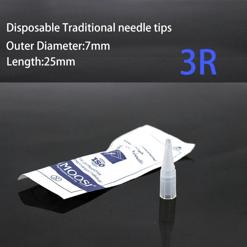 100pcs 1R 3R 5R 5F 7F Tattoo Needle Tips Disposable permanent makeup needle Caps For Permanent Makeup Tattoo Machine