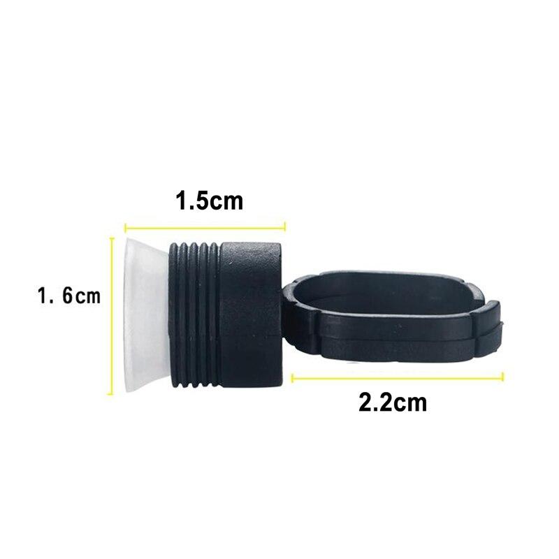 100pcs Black Ink Rings with Sponge Cups Holder Tattoo Accessories Supplies For Eyebrow Eyeliner Lips Permanent Make Up tattoo