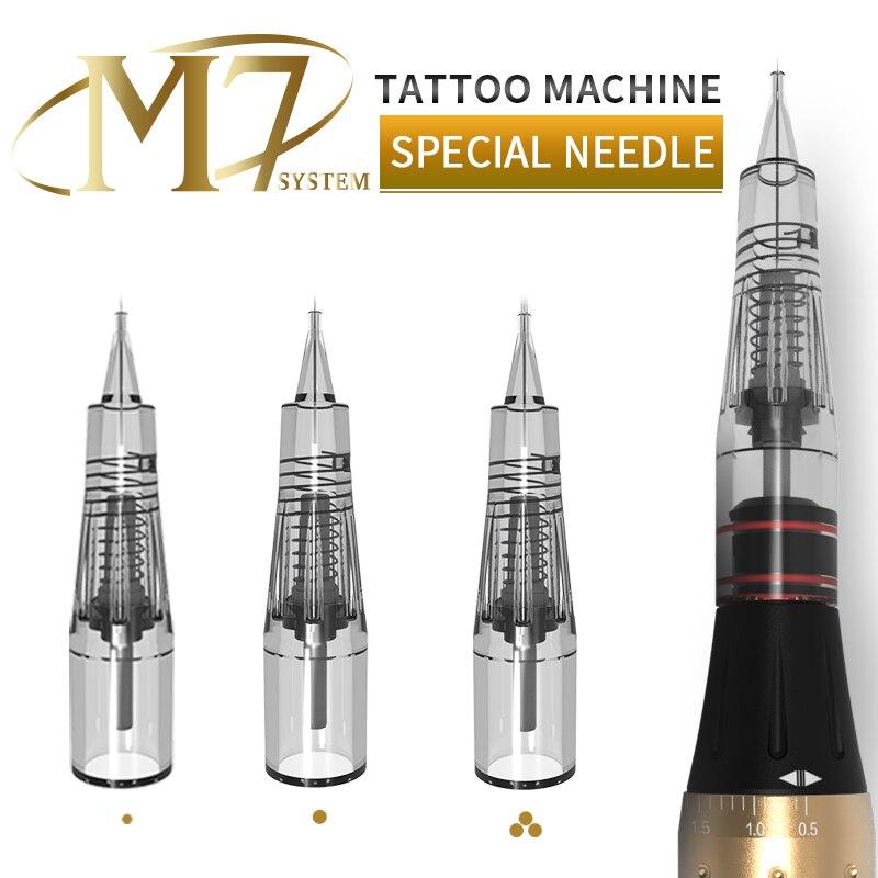 10pcs High Quality Professional Aimoosi Professional Needles 1R-0.18mm for Eyebrow Tattoo cartridges