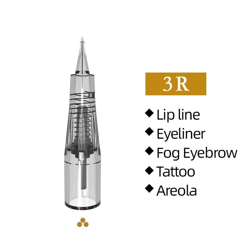 10pcs High Quality Professional Aimoosi Professional Needles 1R-0.18mm for Eyebrow Tattoo cartridges