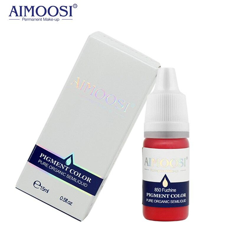 15ml Semi permanent makeup Microblading Tattoo ink eyebrow Pigment Cosmetic Tattoo liquid Pure plant nano pigment pmu 28colors