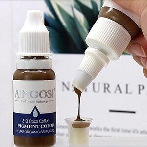 15ml Semi permanent makeup Microblading Tattoo ink eyebrow Pigment Cosmetic Tattoo liquid Pure plant nano pigment pmu 28colors