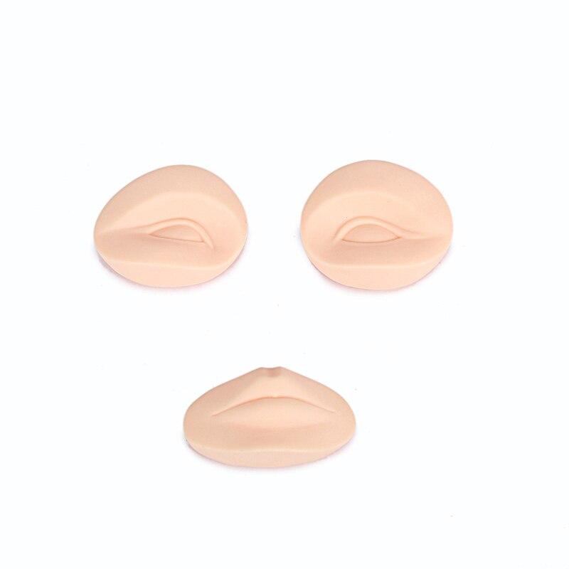 1Pcs Tattoo Makeup 3D Practice Mannequin Head  For Permanent Eyebrow and Lip Make Up Supply Free Shipping