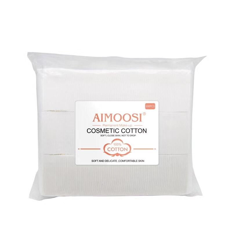 500pcs(5cmx7cm ) Aimoosi cosmetic cotton Three layer structure design,delicate and soft. Strong water locking Dustproof packing