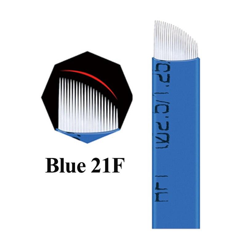 50PCS Microblading Eyebrow Tattoo Needle Microblading Blades for 3D Eyebrow Embroidery Muanul pen permanent makeup tattoo blades
