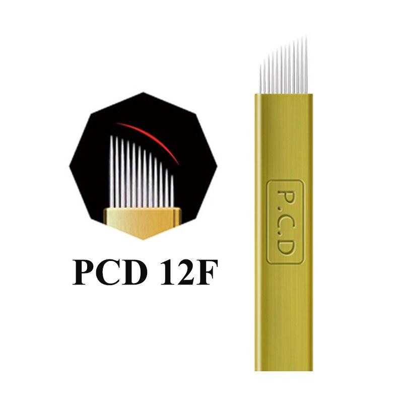 50PCS Microblading Eyebrow Tattoo Needle Microblading Blades for 3D Eyebrow Embroidery Muanul pen permanent makeup tattoo blades