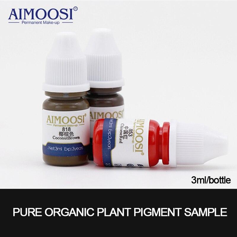 5ml Aimoosi Nano Pigment Milkly 35 color For Permanent makeup Eyebrow&eyeliner&Lips Beauty Makeup Tattoo Ink