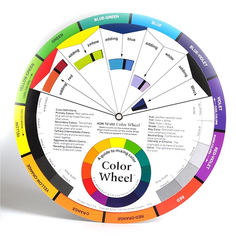 5pcs Miroblading Tebori Tattoo Color Wheel Palette Tattoo Pigment Color Card Picture Cosmetic Tattoo Auxiliary&Accessoriess