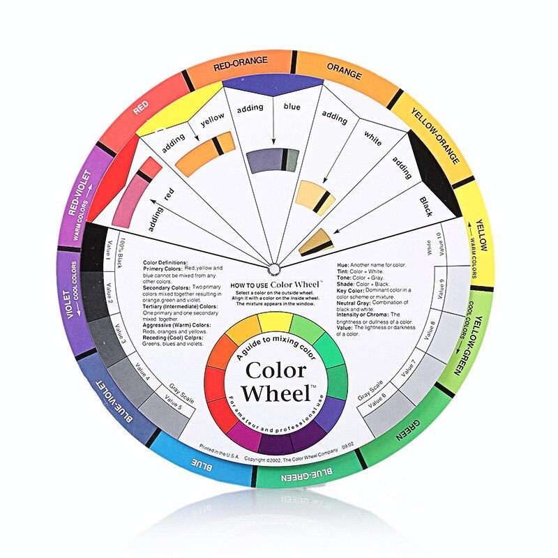 5pcs Miroblading Tebori Tattoo Color Wheel Palette Tattoo Pigment Color Card Picture Cosmetic Tattoo Auxiliary&Accessoriess