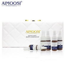 Carica l&#39;immagine nel visualizzatore di Gallery, 6 bottles/set AIMOOSI Native mist Fog Semi-Permanent makeup Microblading Tattoo ink for eyebrow pigment Professional ink
